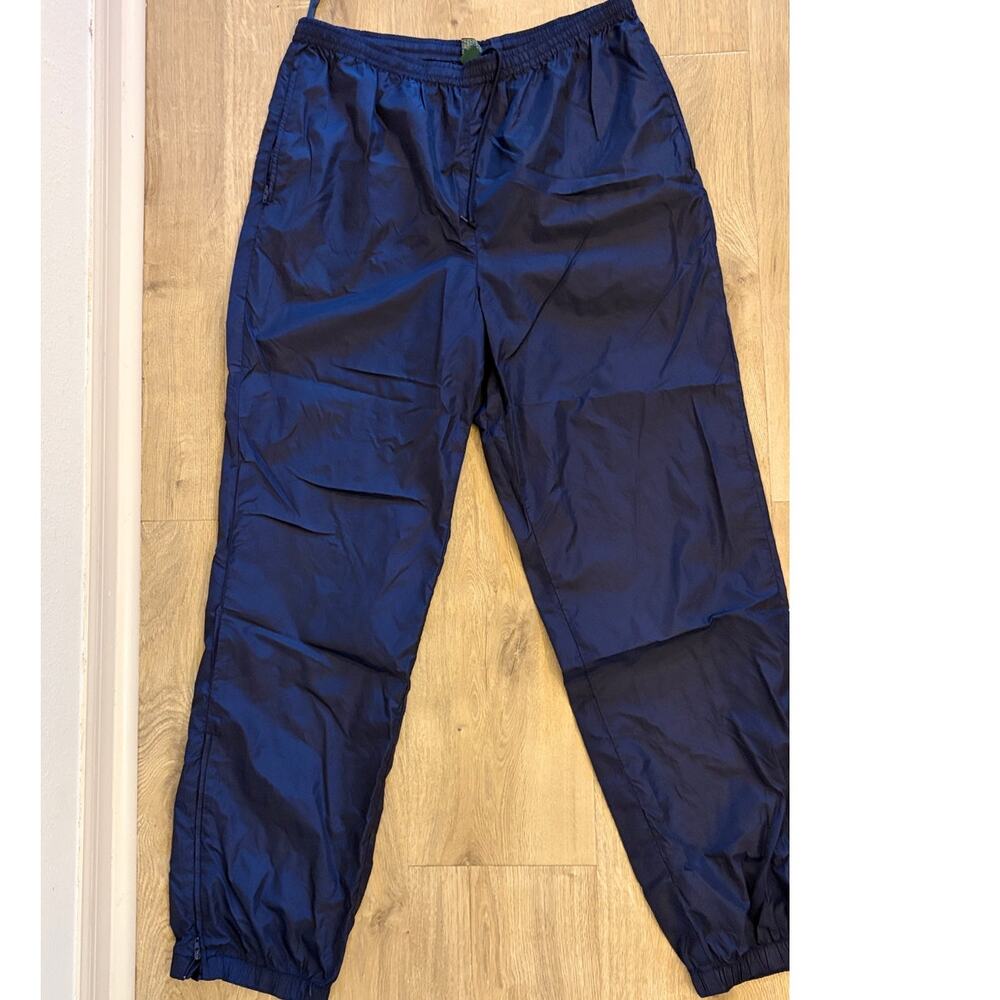 Lauren Ralph Lauren Women’s Small Navy Nylon Track Wind Pants Vintage Sport